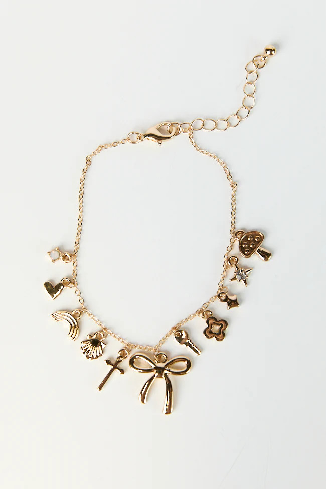 Bow Charm Bracelet FINAL SALE | Pink Lily