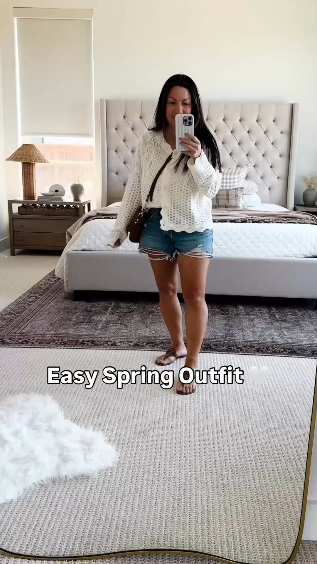 Easy everyday outfit you’ll wear on repeat 🤍 This lightweight knit cardigan from Target is perfect for spring layering and pairs so well with denim shorts for a casual but put together look. I styled it with my go-to Zappos sandals and a woven crossbody for an effortless neutral outfit you can wear running errands, at home, or out for the day. Everything is comfortable, affordable, and easy to mix and match for spring and summer outfits. Follow me on LTK for daily fashion, home decor & Amazon finds.

#LTKSaleAlert #LTKSeasonal