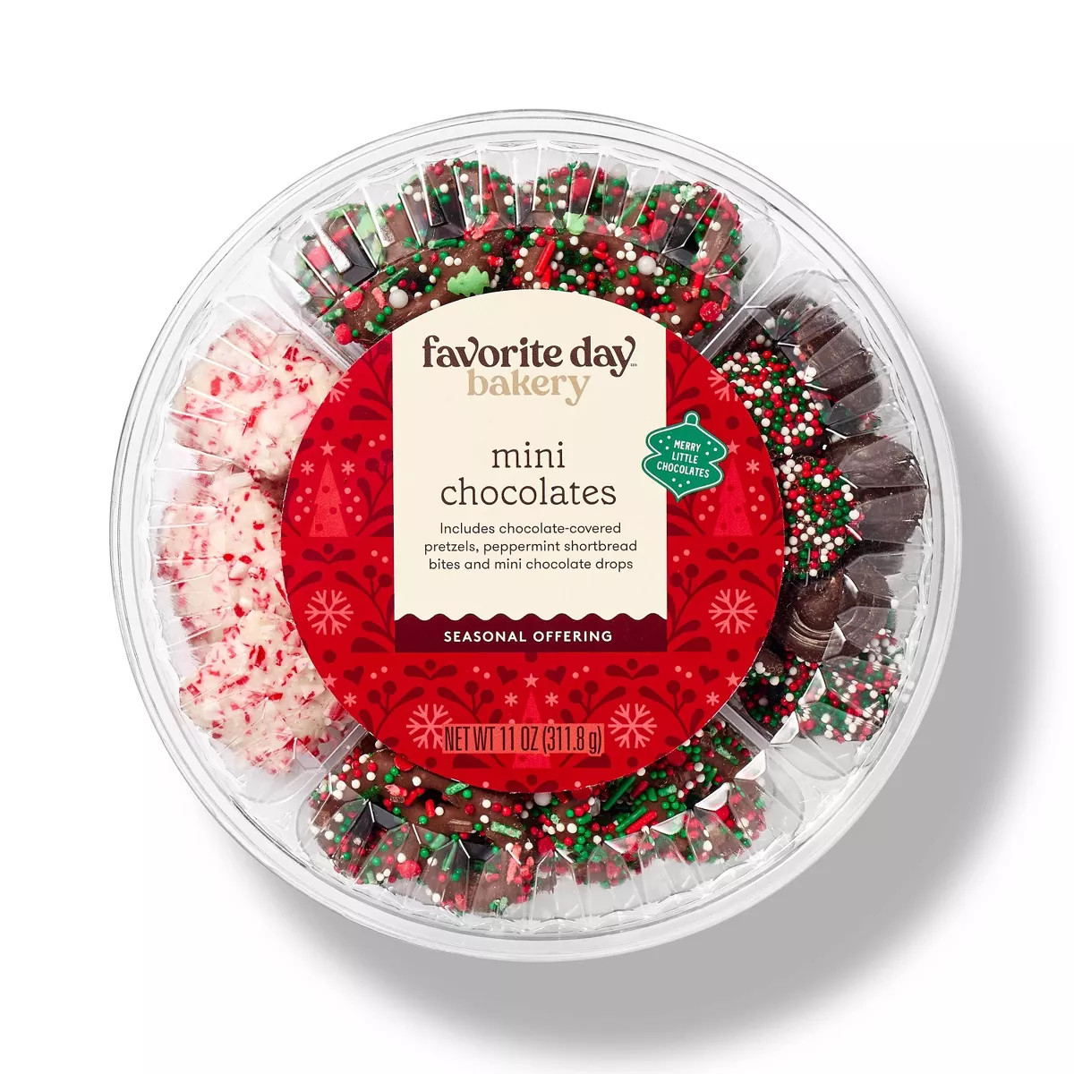 Christmas Mini Chocolate Covered Treat Tray - 11oz - Favorite Day™ | Target