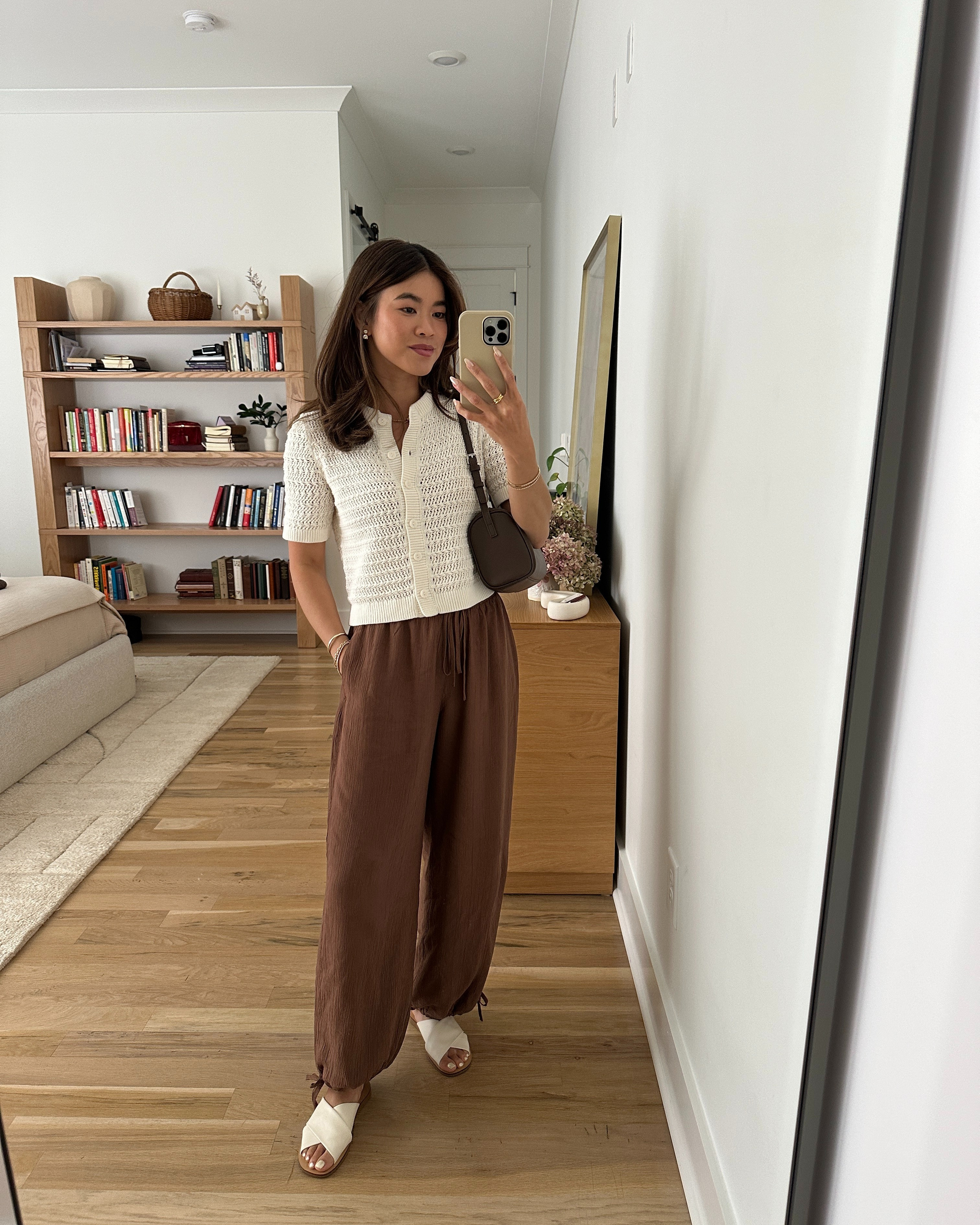 I love matching my accessories to my outfits. This @Quince bag is the cutest everyday bag that matches my @abercrombie pants!

Sizing info:
Abercrombie Convertible Crinkle Balloon Pull-On Pant - Size XXS Short in Brown 
Abercrombie Textural Short-Sleeve Crew Cardigan - Size XS in Cream 

petite fashion, get dressed with me, outfit inspiration, ootd, nashville outfit, Nashville influencer, petite style, vacation style, casual outfits, mom style, petite pants, spring outfits, spring outfit info, spring pants, spring outfit idea, spring top, spring sweater, spring shoes, balloon pants, petite comfy pants, abercrombie pants, summer sweater, 

 

#LTKootd #LTKSeasonal #LTKPetite