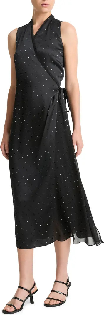 Vince Polka Dot Faux Wrap Dress | Nordstrom | Nordstrom