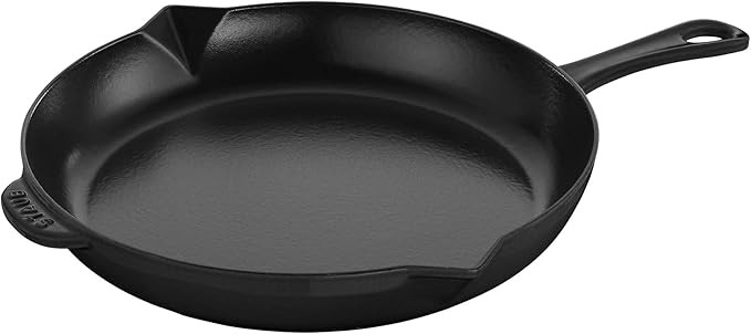 Staub Cast Iron 12-inch Fry Pan - Matte Black, Made in France | Amazon (US)