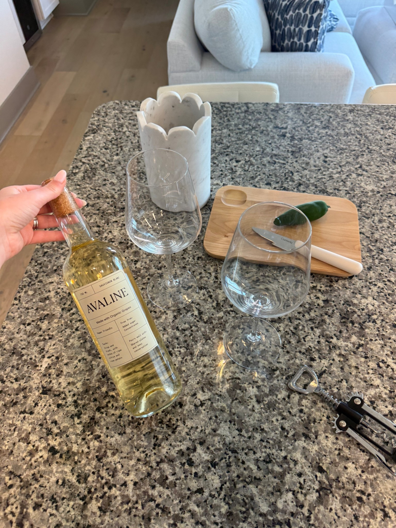 Have you tried the trend of Sauvignon Blanc + frozen jalapeños? I am a big fan. 

#LTKHome