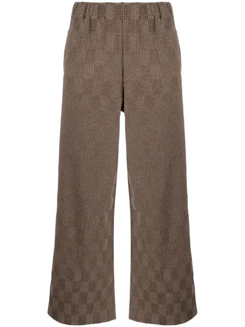 Isa Boulder wide-leg Check Trousers - Farfetch | Farfetch Global