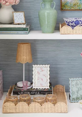 Society Social x Crown & Ivy™ Wavy Wicker Tray | Belk