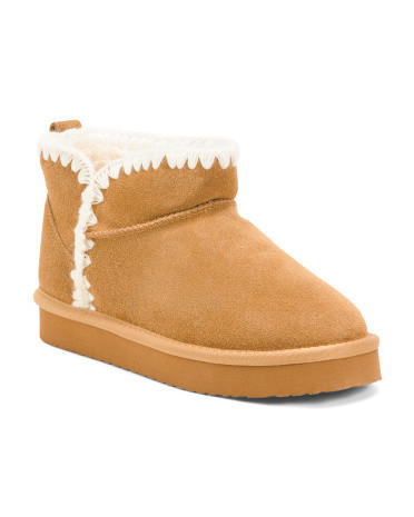 Suede Hip Whipstitch Booties (toddler, Little Kid, Big Kid) | Kids' Boots | Marshalls | Marshalls