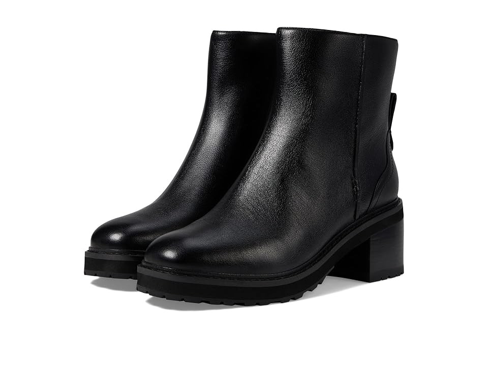 Cole Haan Gillian Lug Bootie Women's Boots Black Leather Waterproof : 11 B - Medium | Zappos