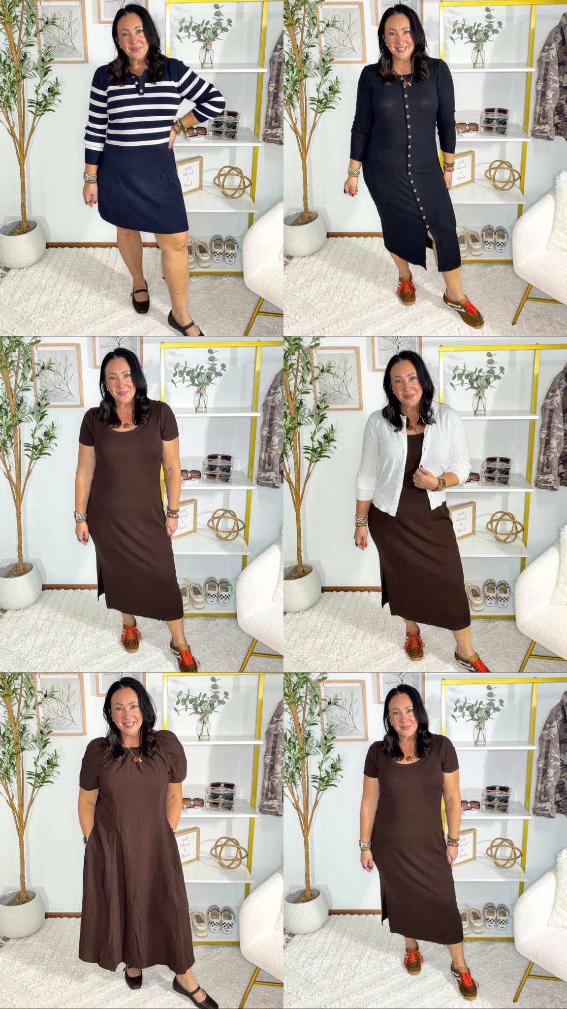 New Walmart dresses for fall! Large in everything except the ribbed midi dress. Wearing an xl.

#LTKMidsize #LTKOver40 #LTKSeasonal