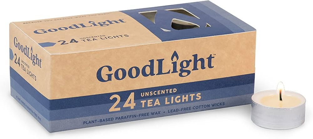 Paraffin-Free Tea Light Candles, Made from Vegan Palm Wax, Clean-Burning and All-Natural Tealight... | Amazon (US)