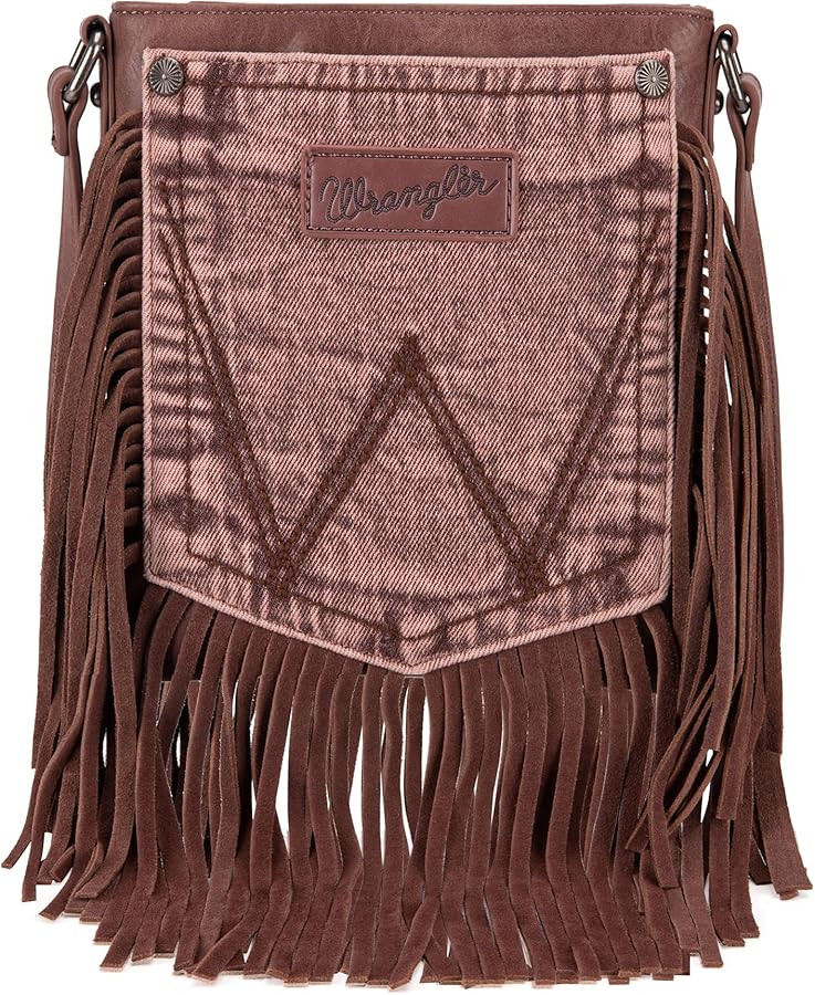 Wrangler Small Doctor Bag for Women Vintage Satchel Bag Western Handbags with Wide Strap | Amazon (US)