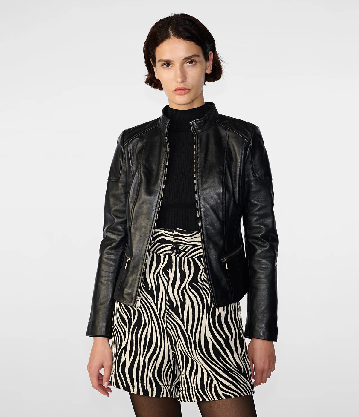 Caitlin Scuba Leather Jacket | Wilsons Leather