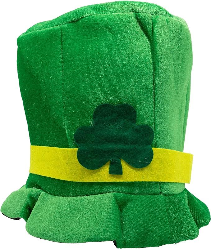 Windy City Novelties St. Patrick's Green Velvet Shamrock Top Hat - Festive Felt Accessory for Men... | Amazon (US)