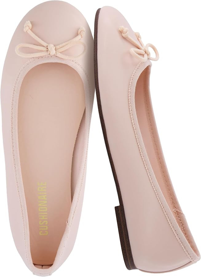 CUSHIONAIRE Como Ballet Flats for Women, Round Toe Mary Jane Womens Flats with Memory Foam Comfor... | Amazon (US)