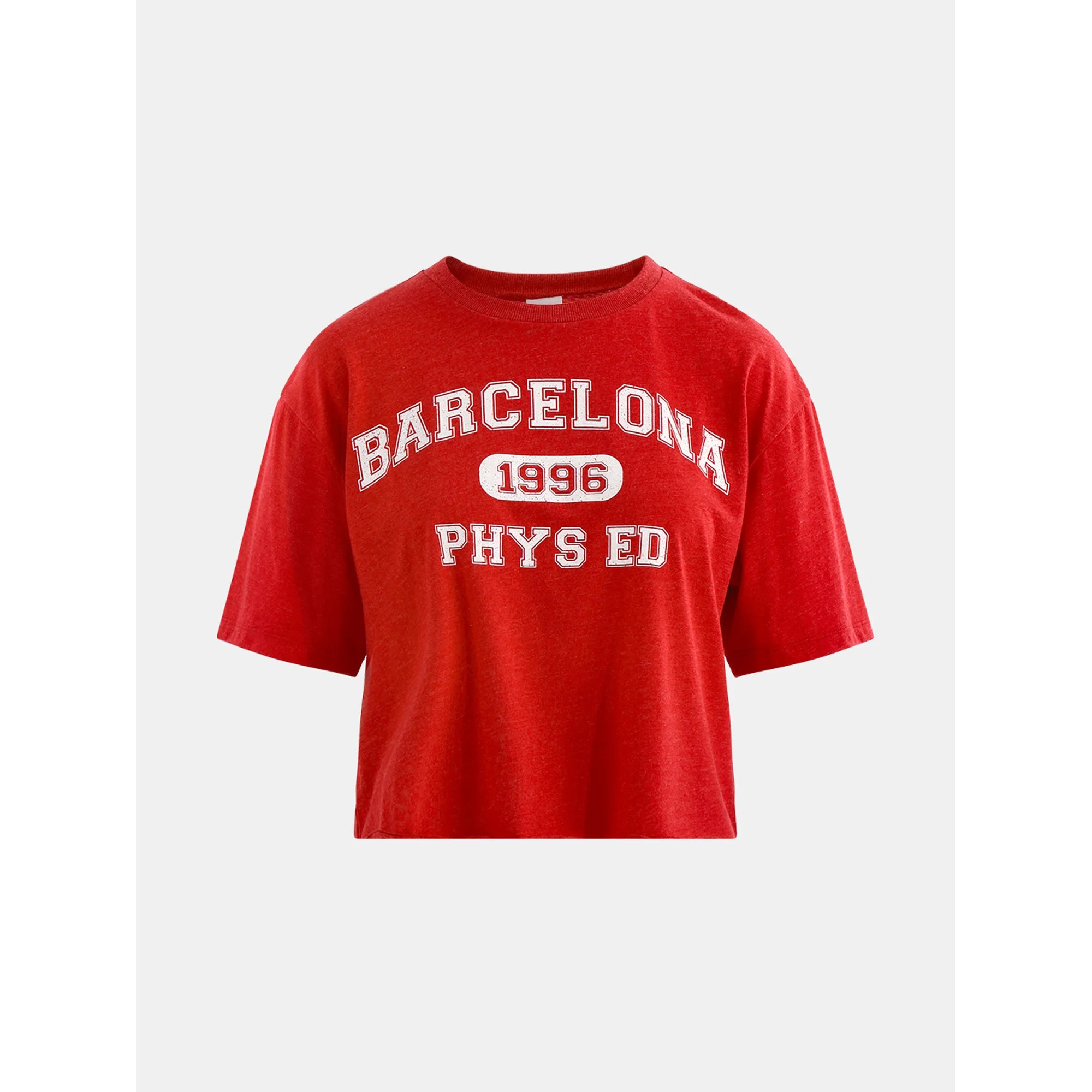 No Boundaries Boxy Cropped Graphic Tee with Short Sleeves, Women's | Walmart (US)