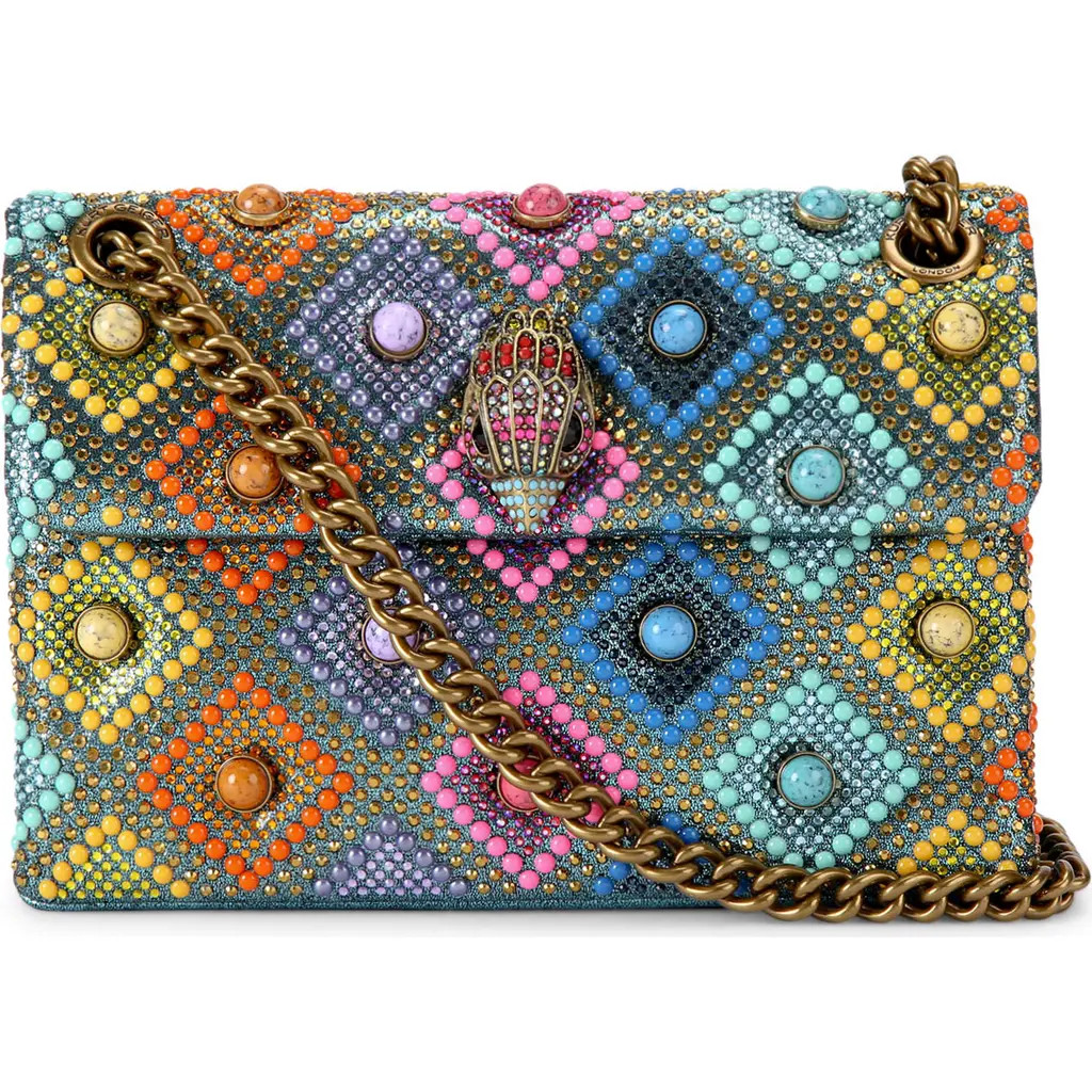 Kurt Geiger London Mini Kensington Crossbody Bag in Turquoise/Aqua at Nordstrom | Nordstrom