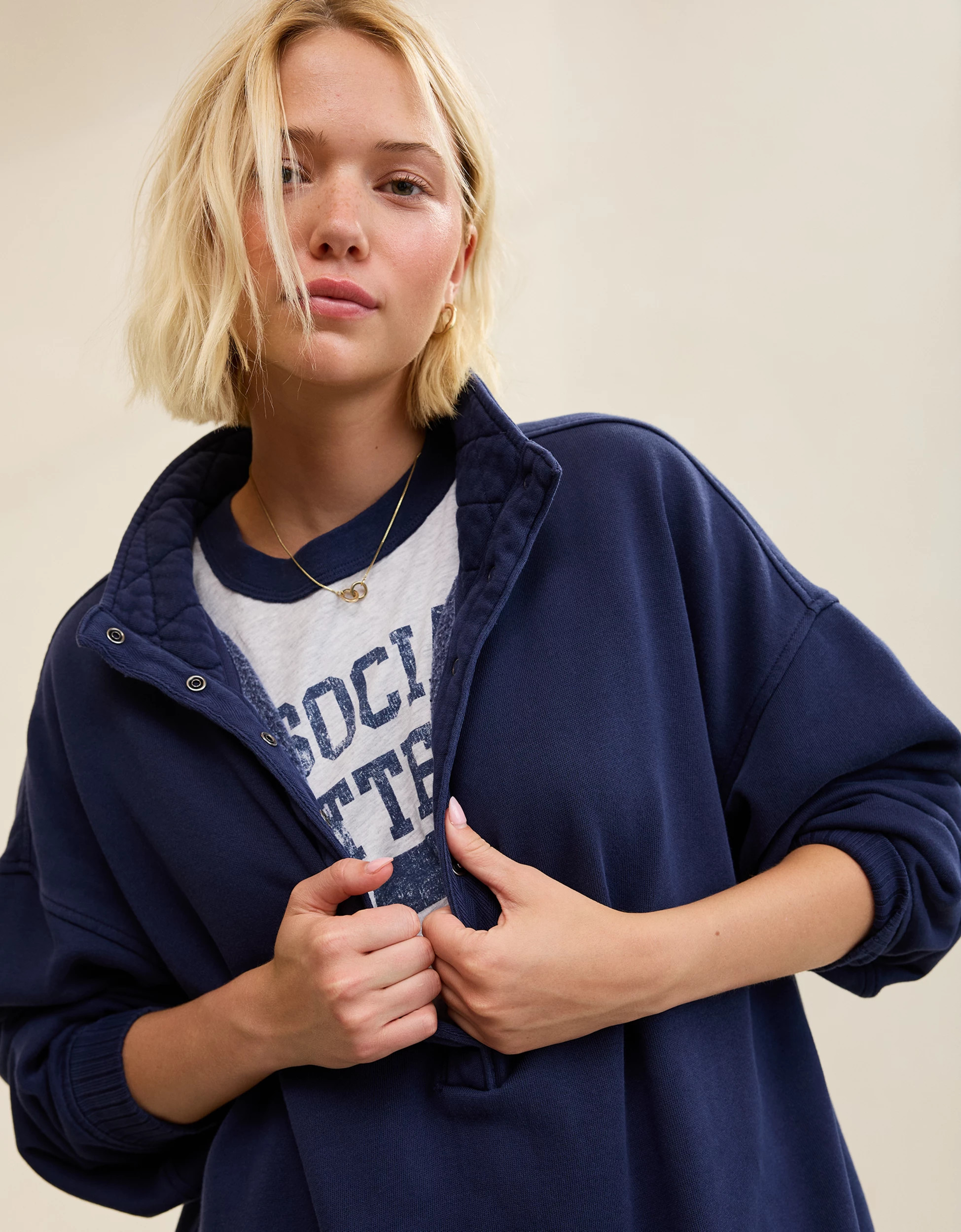 Aerie Oh Snap! Sweatshirt | American Eagle Outfitters (US & CA)