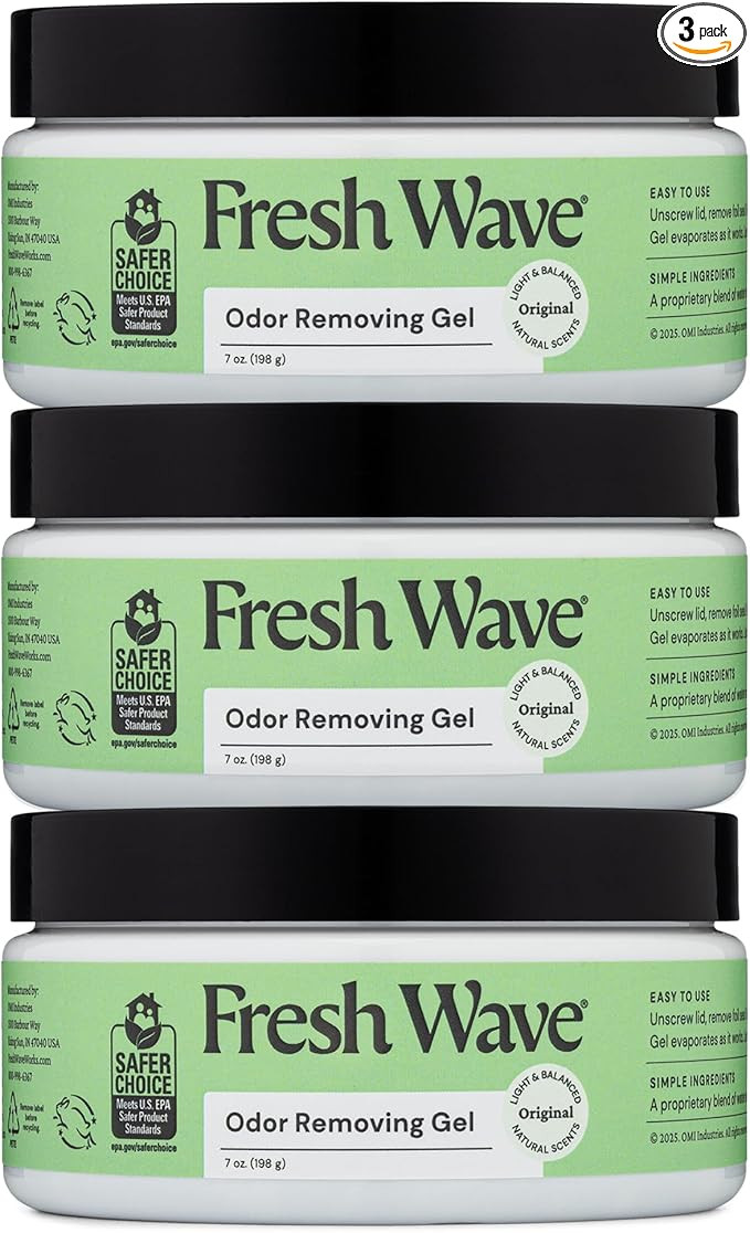 Fresh Wave Odor Removing Gel, 7 oz., Pack of 3 - Odor Absorbers for Home, Safer Odor Relief, Natu... | Amazon (US)