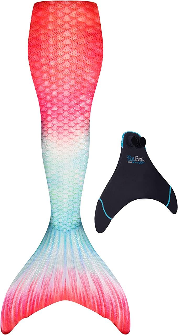 Fin Fun Mermaid Tails for Swimming with Monofin - Kids and Adult Sizes - Limited Edition | Amazon (US)