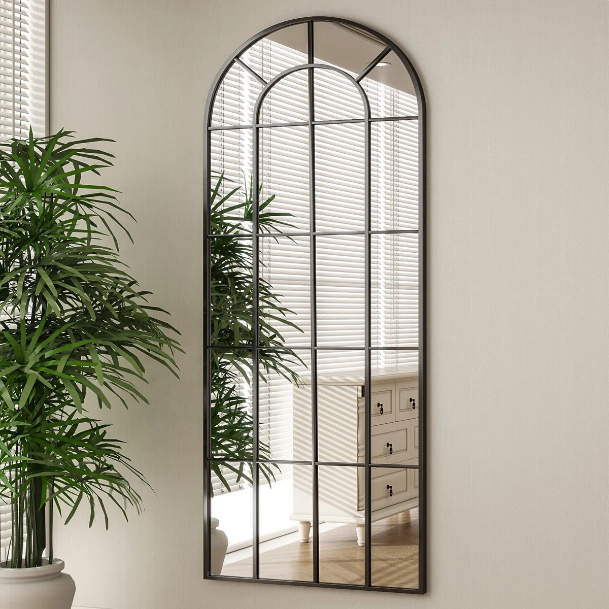 Casiana Window Pane Full Length Mirror Wall Mirror | Wayfair North America