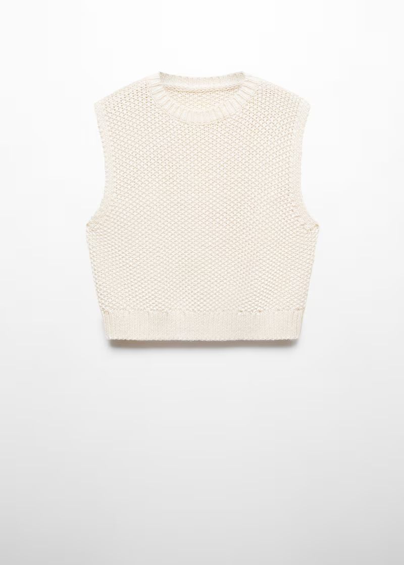 Chunky-knit vest -  Women | Mango USA | MANGO (US)