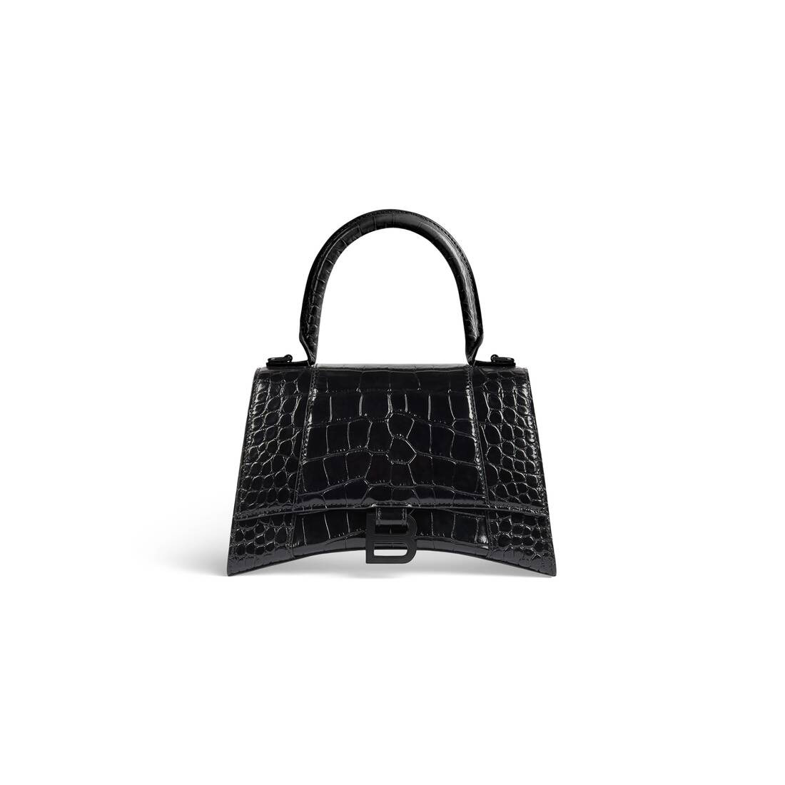 hourglass small handbag crocodile embossed | Balenciaga