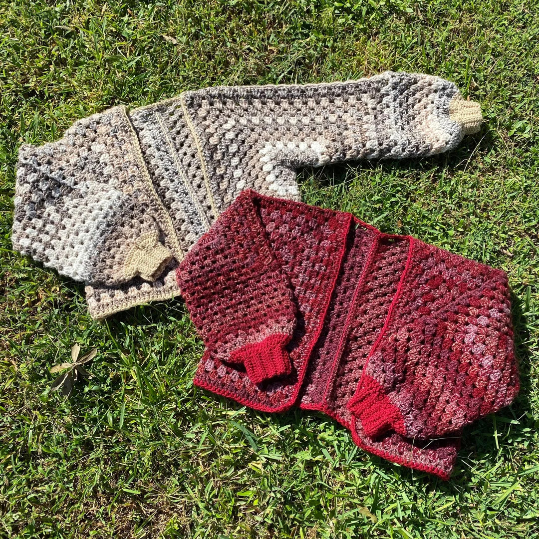 Puzzle Yarn Crochet Cardigan | Etsy (US)