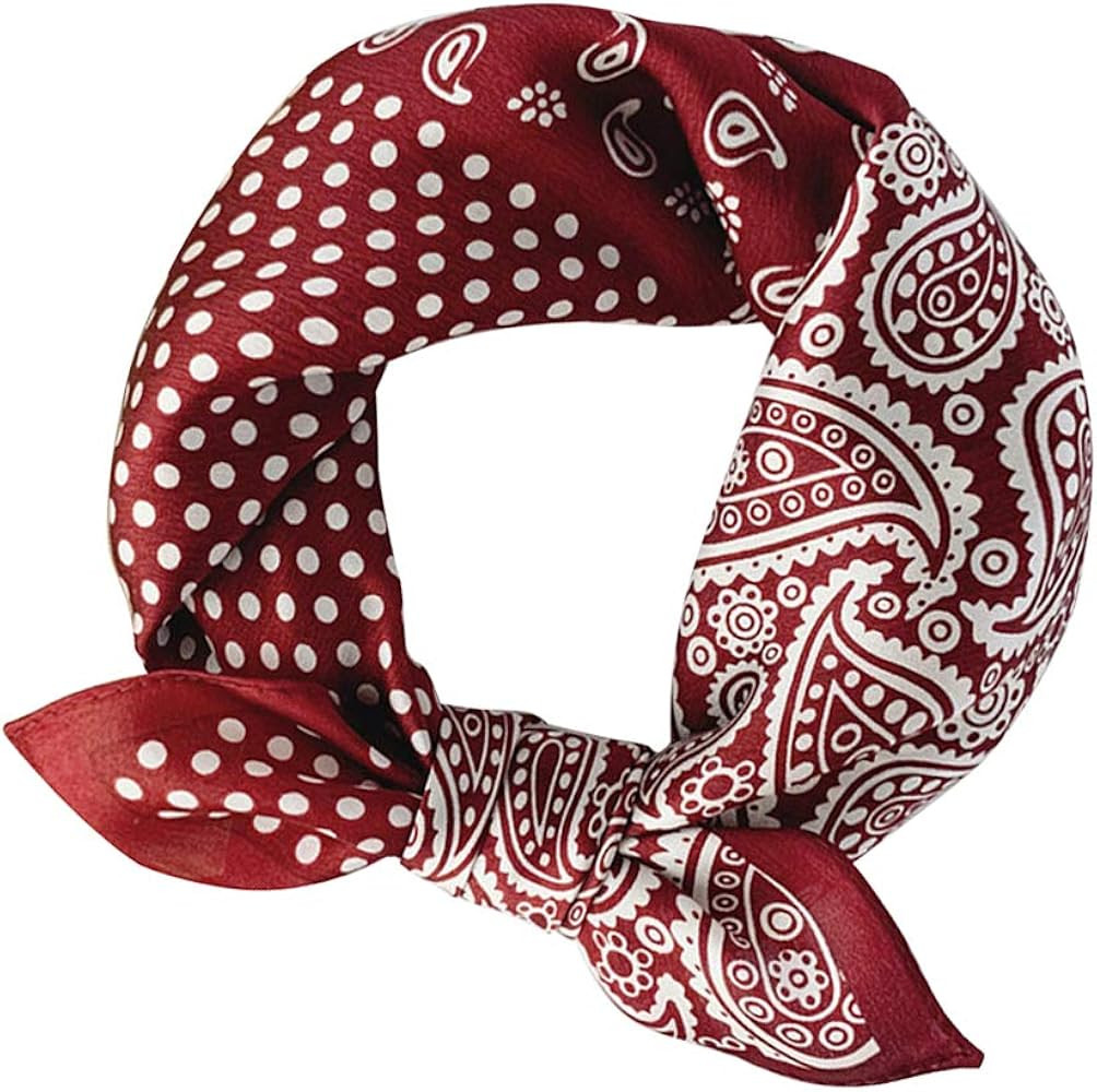 MEISEE Mulberry Silk Scarfs Small Square Scarf Neckerchief Headscarf | Amazon (US)