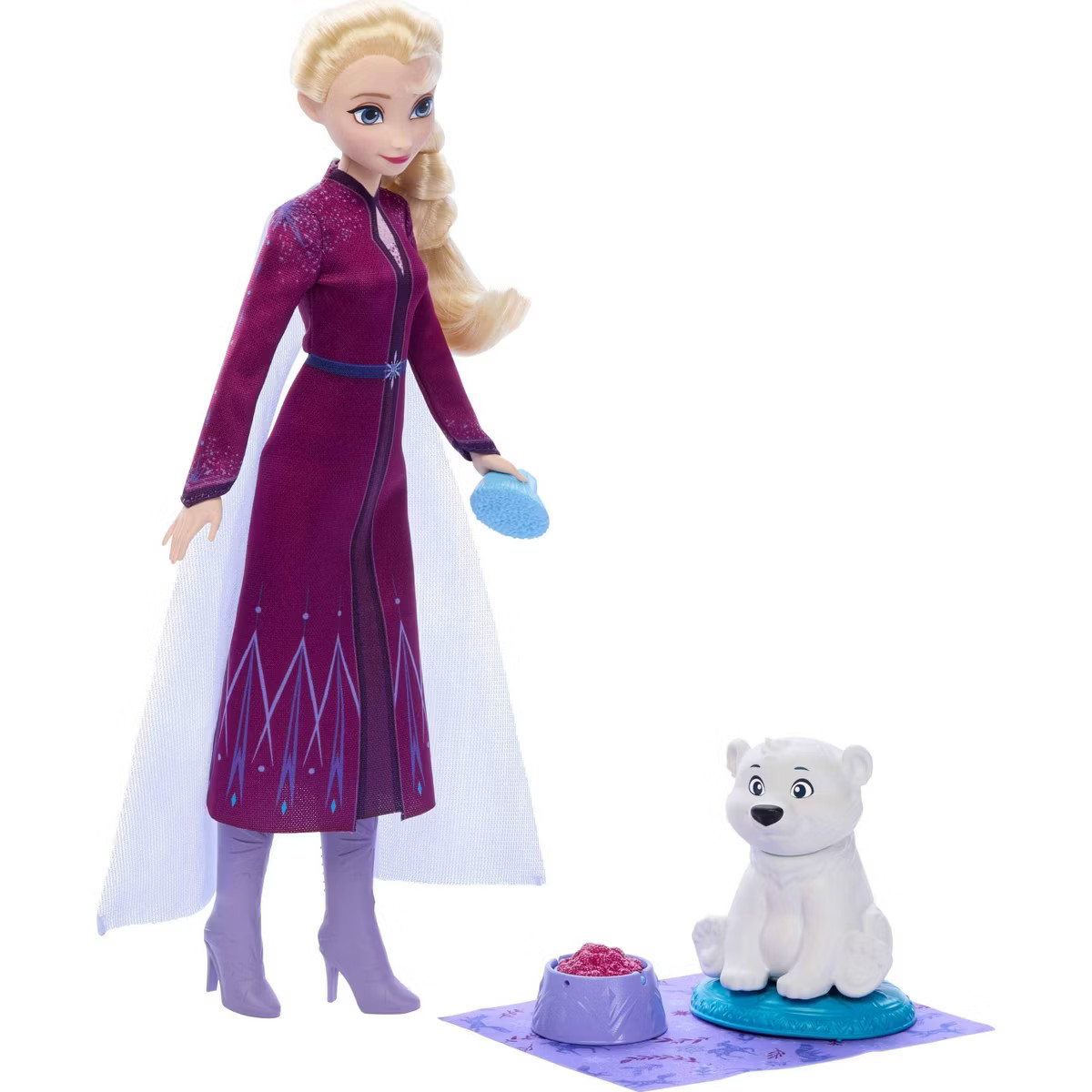 Disney Frozen Elsa Fashion Doll & Polar Bear Cub Figure with 4 Nurturing Accessories | Target