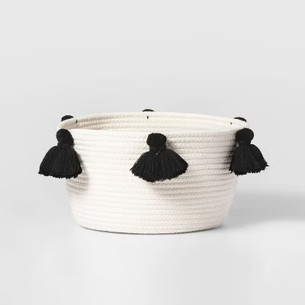 Click for more info about Coiled Rope Basket with Tassels - Pillowfort™