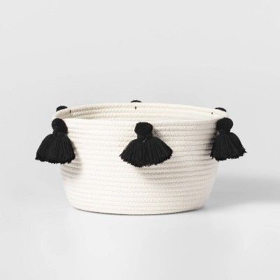 Coiled Rope Basket with Tassels - Pillowfort™ | Target