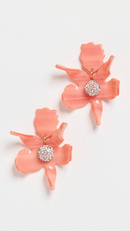 Lele Sadoughi Small Crystal Lily Earrings | SHOPBOP | Shopbop