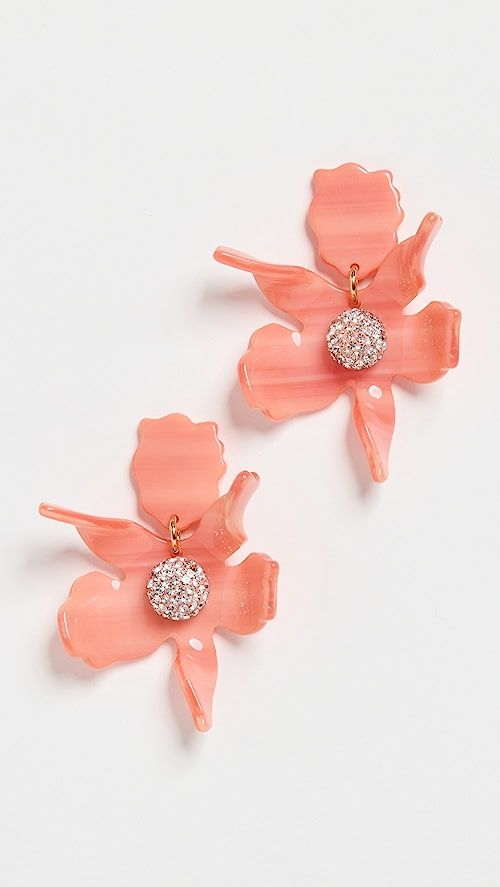 Lele Sadoughi Small Crystal Lily Earrings | SHOPBOP | Shopbop