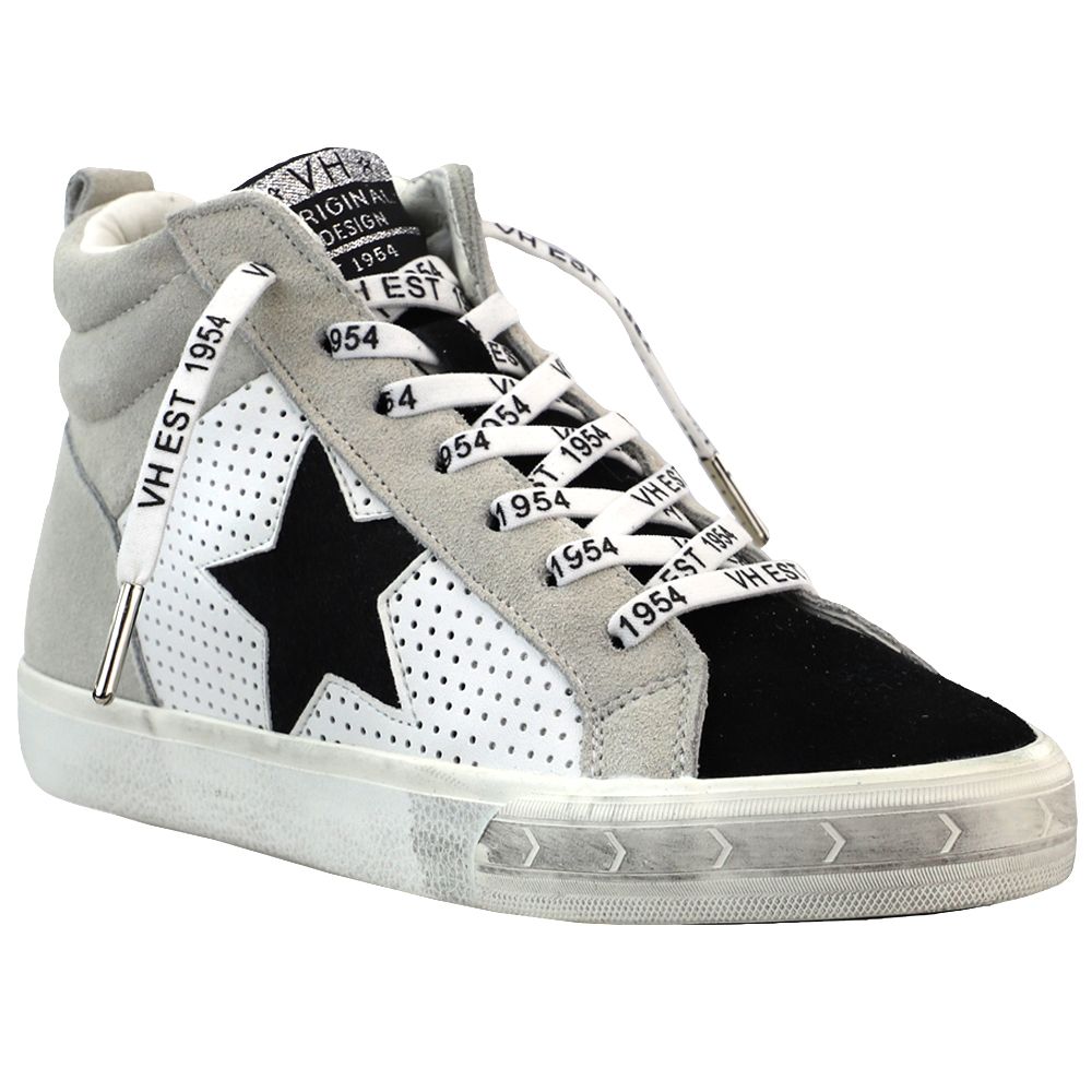 Lester Star Perforated High Top Sneakers | Shoebacca