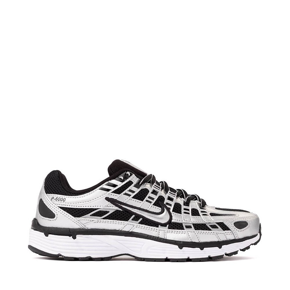 Womens Nike P-6000 Athletic Shoe - Metallic Silver / Black / White / Metallic Silver | Journeys