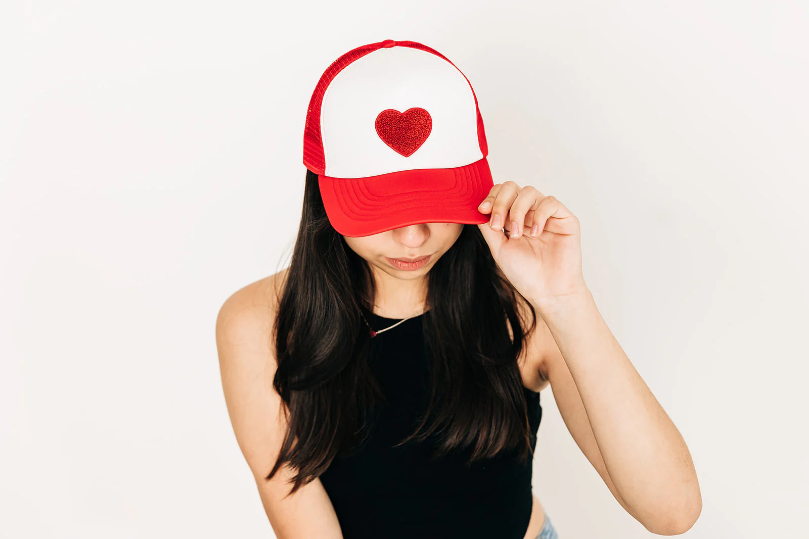 Buy Terry Heart Hat | Monogrammed Baseball Hats | Rey to Z