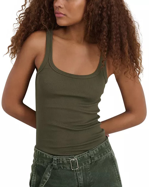 Mckenna Slim Fit Ribbed Tank | Bloomingdale's (US)