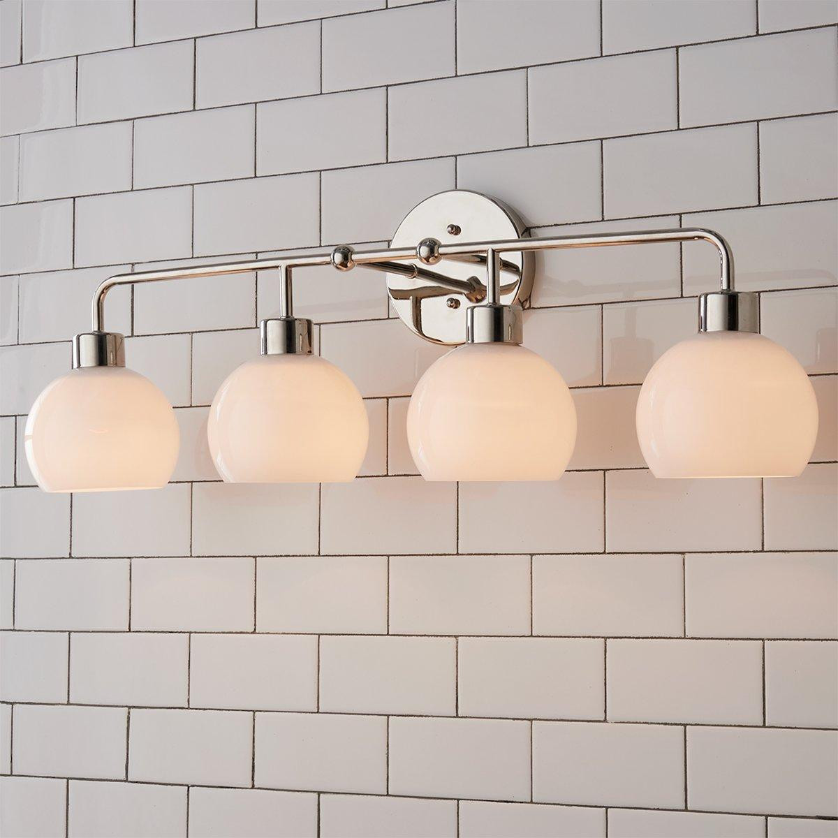 Young House Love Opal Glass Bubble Vanity Light - 4 Light | Shades of Light