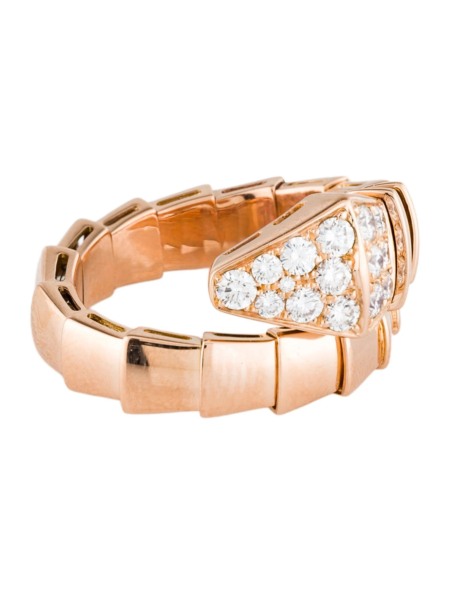18K Diamond Serpenti Viper Ring | The RealReal