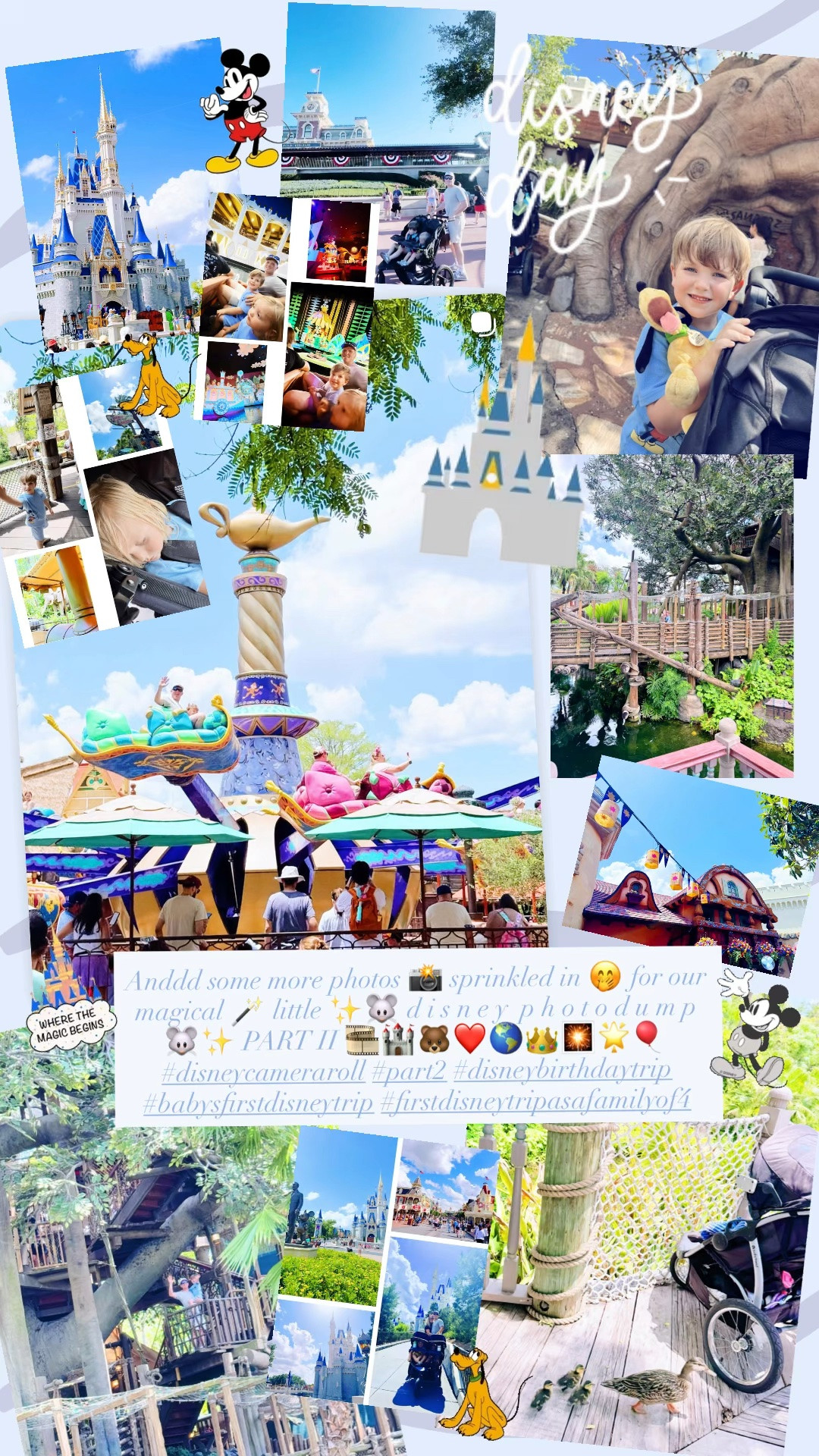 Anddd some more photos 📸 sprinkled in 🤭 for our magical 🪄 little ✨🐭 d i s n e y  p h o t o d u m p 🐭✨ PART II 🎞️🏰🐻❤️🌎👑🎇🌟🎈 #disneycameraroll #part2 #disneybirthdaytrip #babysfirstdisneytrip #firstdisneytripasafamilyof4