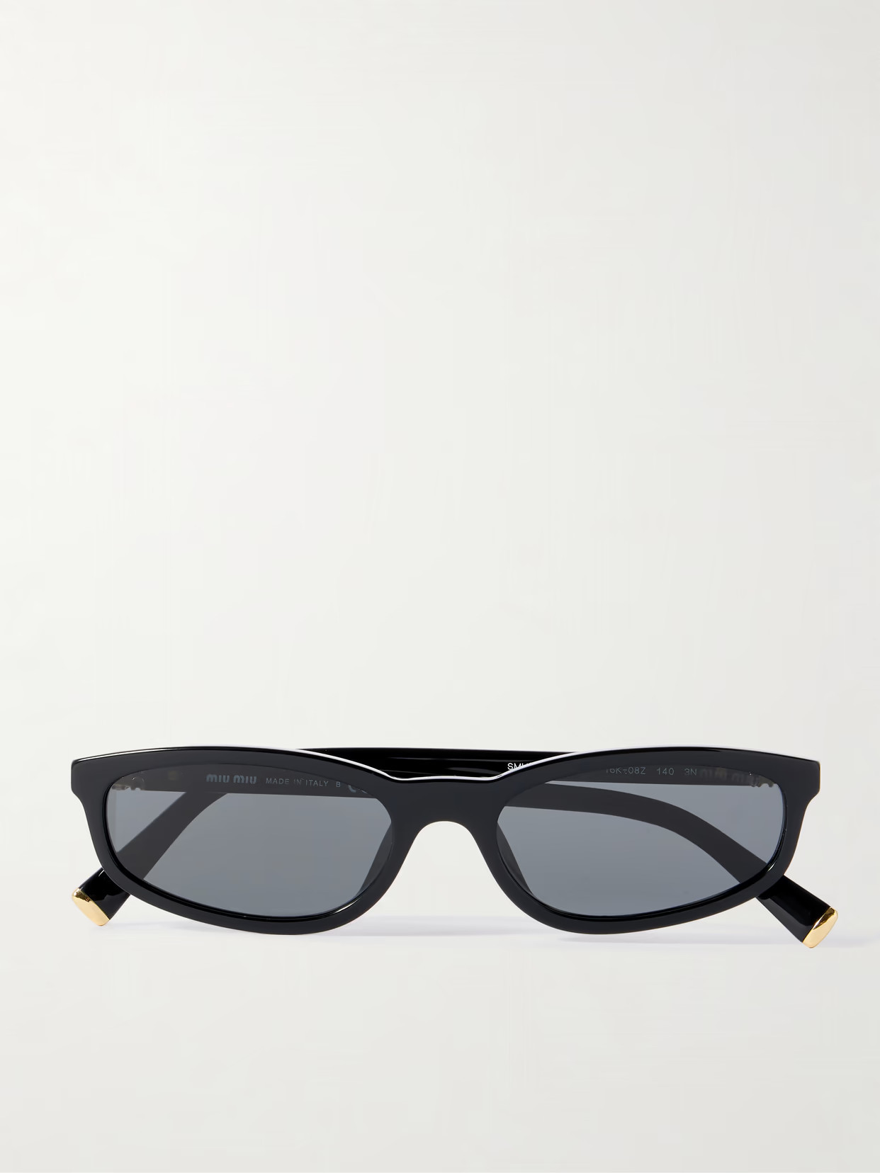 Miu Miu Eyewear - Oval-frame Acetate Sunglasses - Black | NET-A-PORTER (US)
