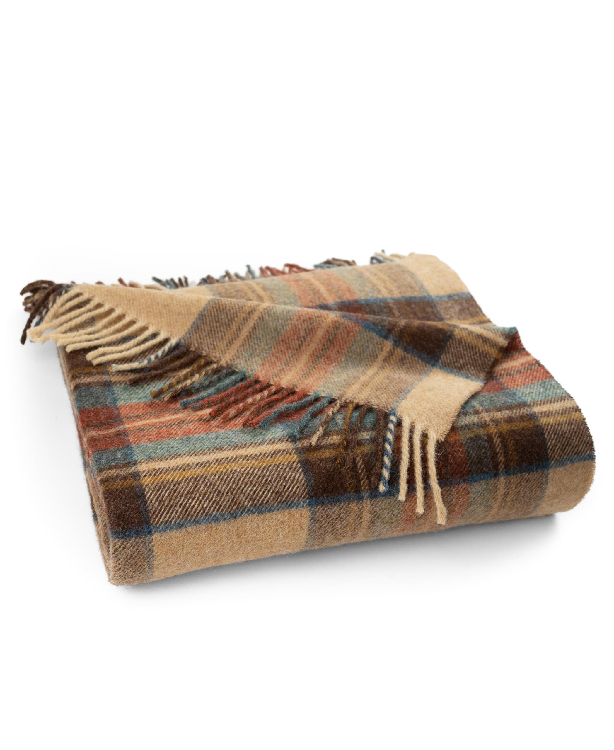 Prince of Scots Highland Tweeds Shetland Lambswool Throw (Antique Dress Stewart) | Amazon (US)