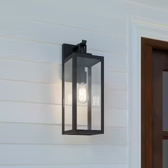 Quoizel Breitling 1-Light 18-in Matte Black Outdoor Wall Light | Lowe's