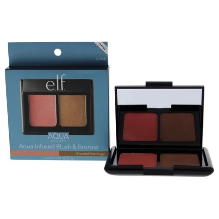 e.l.f. Aqua Beauty Blush & Bronzer, Bronzed Pink Beige | Walmart (US)
