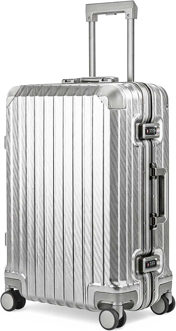 LUGG Solo Explorer 24 Inch Cabin Suitcase with Protection Cover - Alluminium Hard Frame Trolley, ... | Amazon (UK)