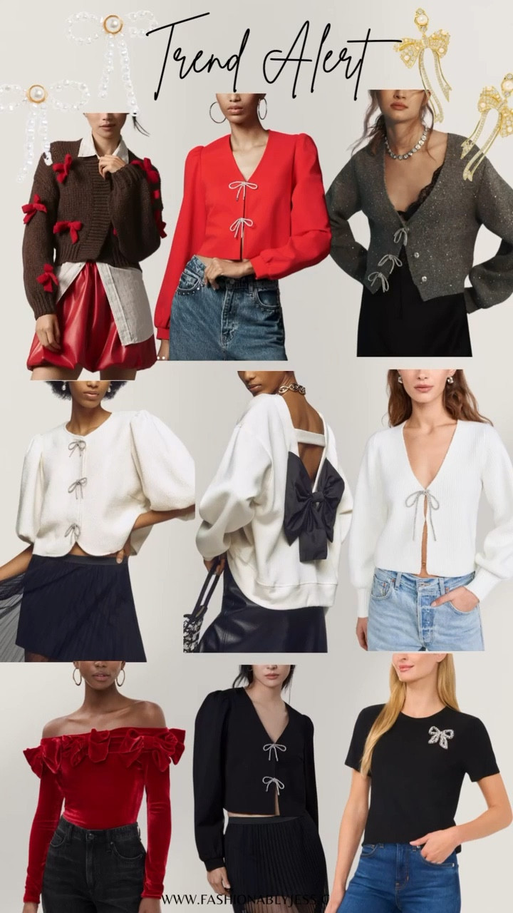 Loving this bow trend for the holidays! Cute holiday outfits 

#LTKStyleTip #LTKFindsUnder100 #LTKHoliday