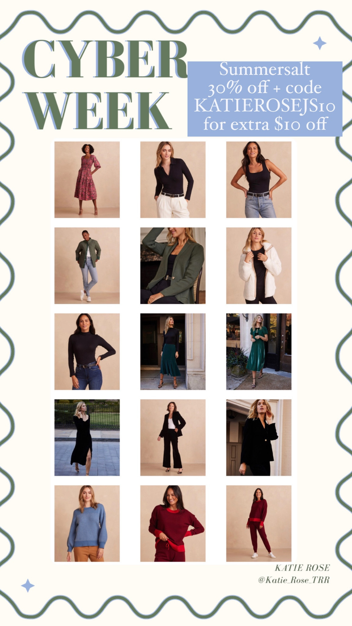 Summer at 30% off + code KATIEROSEJS10 for extra $10 off! 

#LTKCyberWeek #LTKSeasonal #LTKsalealert