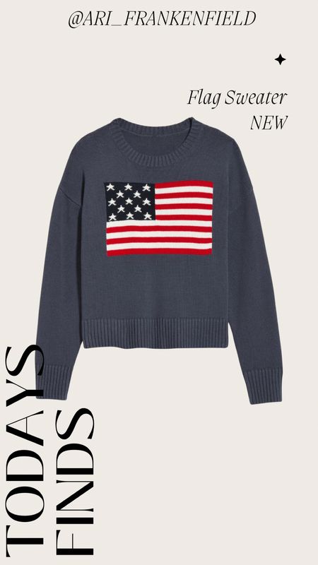 Just ordered this flag sweater! So cute! 

#LTKFindsUnder50 #LTKStyleTip