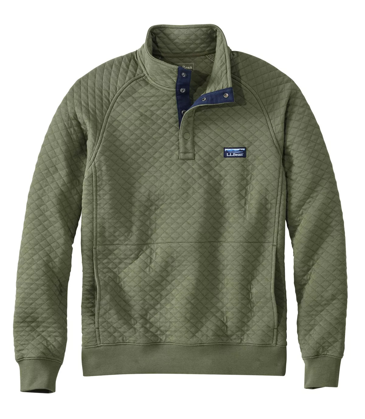 Men's Quilted Sweatshirt, Mockneck | L.L. Bean