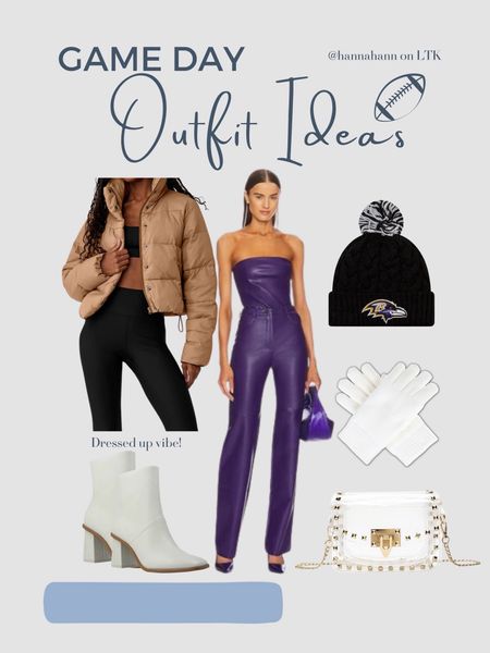 Dressed up game day vibe // Baltimore ravens game day outfit // nfl game day // outfit inspo

#LTKstyletip #LTKSeasonal