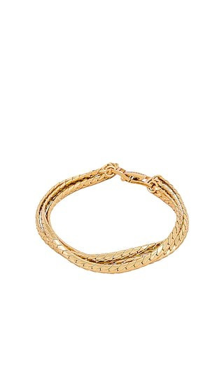 Jenny Bird Priya Layered Bracelet in Metallic Gold. | Revolve Clothing (Global)